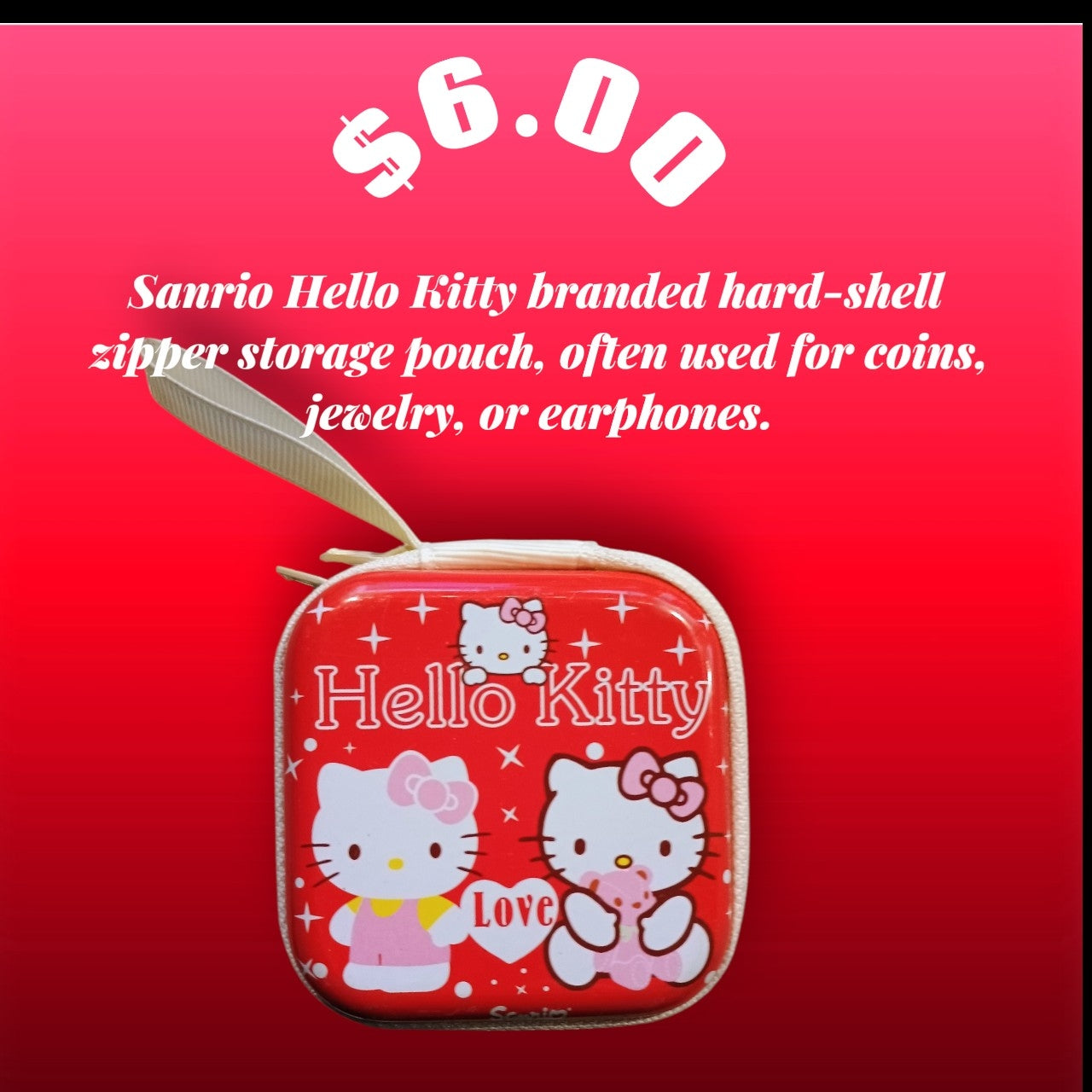 Hello Kitty Ear Buds Holder