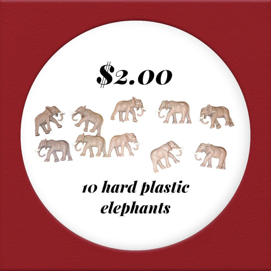 Mini Plastic Elephants